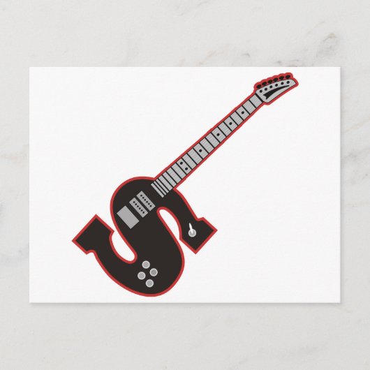 Guitar S Briefkaart (Voorkant)