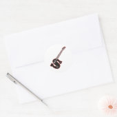 Guitar S Ronde Sticker (Envelop)
