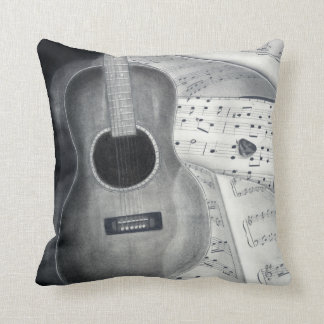 Guitar & Sheet Music Pillow Kussen