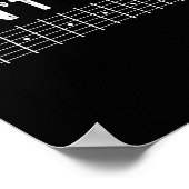 Guitar Shirt Don't Fret Long Sleeve  Poster (Hoek)