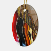 Guitar Shop Keramisch Ornament (Links)