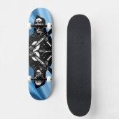 Guitar Skeleton Schaats Board Skateboard (Voorkant)