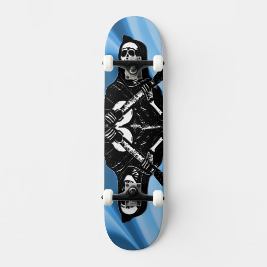 Guitar Skeleton Schaats Board Skateboard (Voorkant)