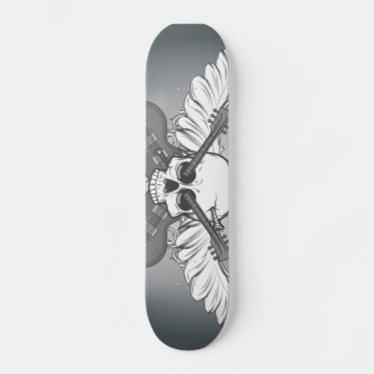 Guitar skull skateboard (Voorkant)