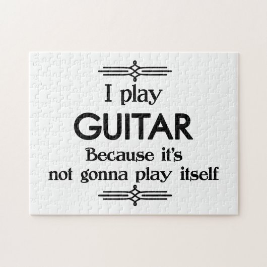 Guitar - Speel zelf Funny Deco Music Legpuzzel (Horizontaal)