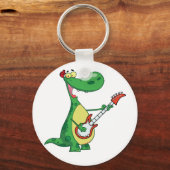 Guitar Spelling Dinosaur Sleutelhanger (Voorkant)
