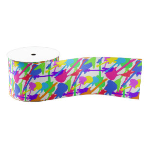 Guitar Splash Pattern Grosgrain Lint