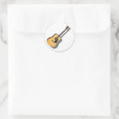 GUITAR-STICKER RONDE STICKER (Tas)