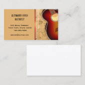 Guitar, Stone Wall Visitekaartje (Voorkant / Achterkant)