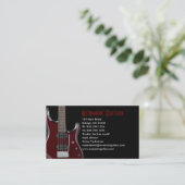 Guitar Store Design Visitekaartje (Staand voorkant)