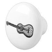 Guitar string instrument  muziekkunst keramische knop (Rechts)