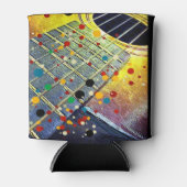 Guitar Strings Musical Waterverf Blikjeskoeler (Voorkant)