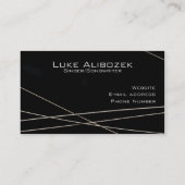 Guitar Strings Musician Card Visitekaartje (Achterkant)