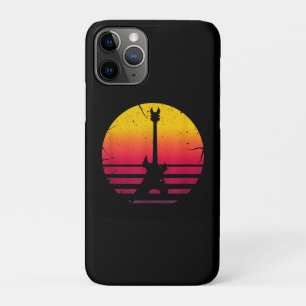 Guitar Sunset Electric Rock Music Lover Instrument iPhone 11 Pro Hoesje
