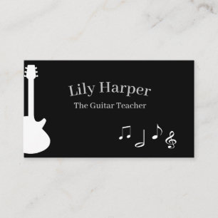 Guitar Teacher Elektrische en akoestische lessen Contactkaartje