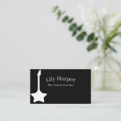 Guitar Teacher | Elektrische en akoestische lessen Contactkaartje (Staand voorkant)