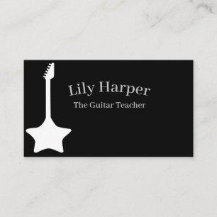 Guitar Teacher Elektrische en akoestische lessen Contactkaartje