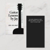 Guitar Teacher Guitarist Visitekaartje (Voorkant / Achterkant)