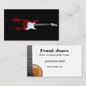 Guitar Teacher Visitekaartje (Voorkant / Achterkant)