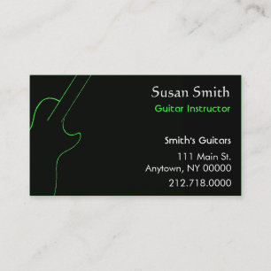 Guitar Teacher Visitekaartje