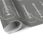Guitar trio retro grunge cadeaupapier (Rol Hoek)