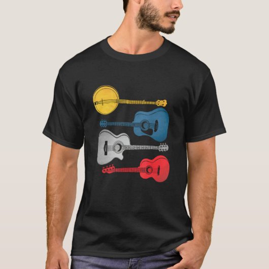 Guitar tshirt, guitar tshirt for men, guitar shirt (Devant)