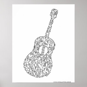 GUITAR van NICHOLAS_COPYRIGHT_MINIFACES Poster