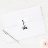 Guitar Vierkante Sticker (Envelop)