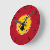 Guitar Wall Clock Ronde Klok (Hoek)