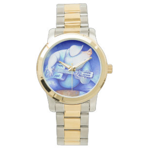 Guitar Watch voor afspelen van blauwdruk Horloge