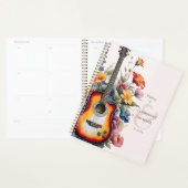 Guitar Wildflower Ampersand Musical Wedding  (Devant avec enveloppe)