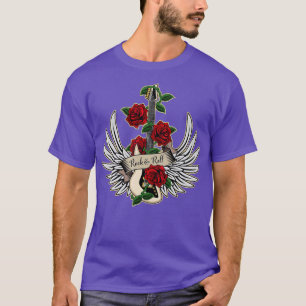 Guitar Wings Rozen Rock en Roll Music Des T-shirt