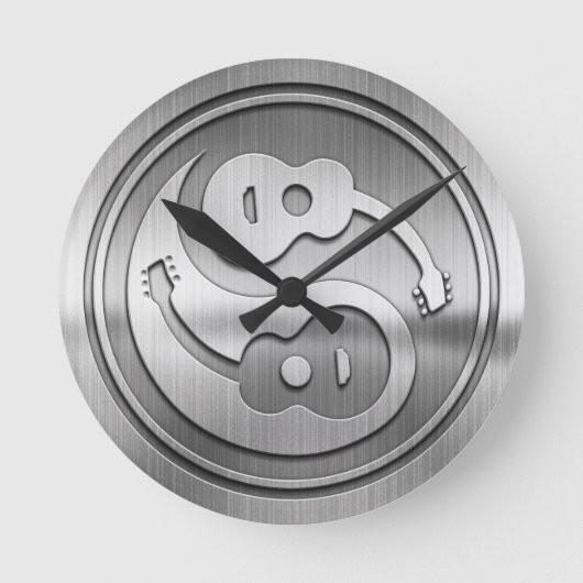 Guitar Yang Metal Ronde Klok (Voorkant)