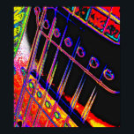 Guitare Abstraite Poster d'Art Pop Moderne Rock N<br><div class="desc">Une autre création Abstraite de l'artiste Abstraite du Kentucky,  Kara Willis. 2012</div>