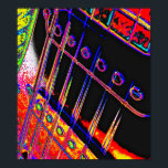 Guitare Abstraite Poster d'Art Pop Moderne Rock N<br><div class="desc">Une autre création Abstraite de l'artiste Abstraite du Kentucky,  Kara Willis. 2012</div>