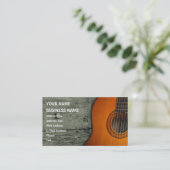 Guitare acoustique - Carte de visite de musique (Debout devant)