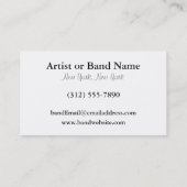 Guitare acoustique Cartes de visite de l'artiste r (Dos)