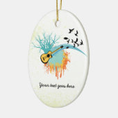 Guitare acoustique ornements personnalisés (Gauche)