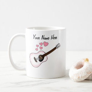 Guitare acoustique Personnalisé Mariage Mug Guitar