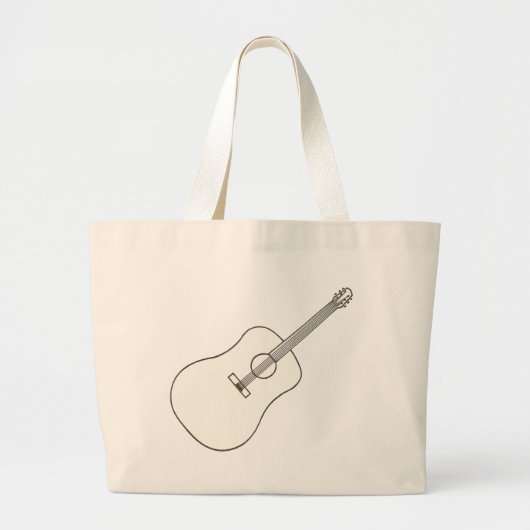 Guitare acoustique, plan des sacs de dessin (Devant)