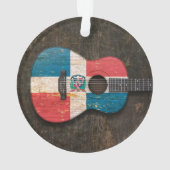 Guitare acoustique rayée de drapeau de la (dos)