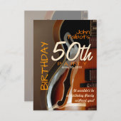 Guitare Archtop 50e anniversaire Invitation (Devant / Derrière)
