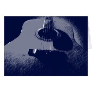 Guitare bleue
