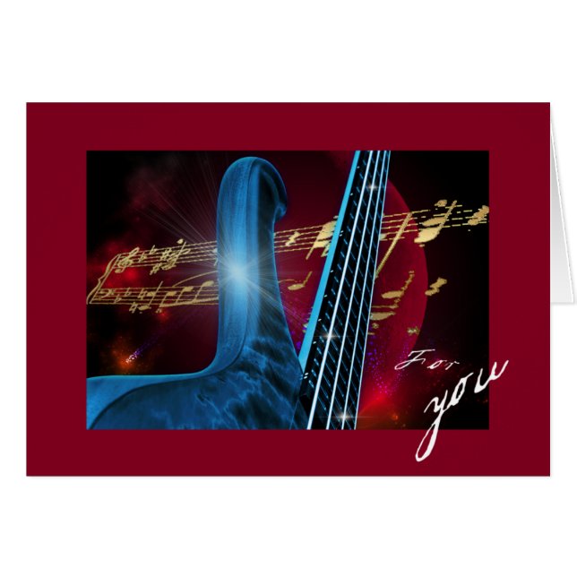 Guitare bleue (Devant horizontal)