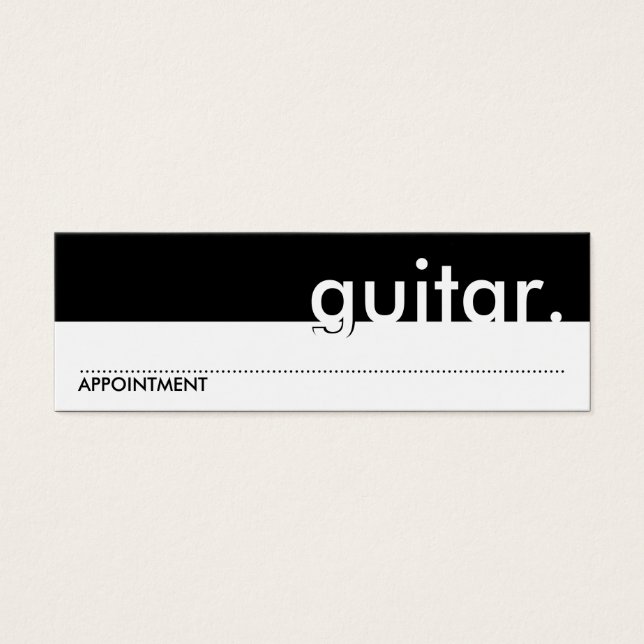 guitare. (Carte de rendez-vous) (Devant)