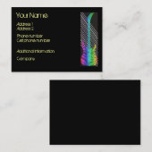 Guitare - carte de visite de musicien (Devant / Derrière)