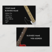 Guitare - Carte de visite de musique (Devant / Derrière)