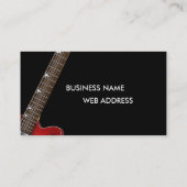 Guitare - Carte de visite de musique (Dos)