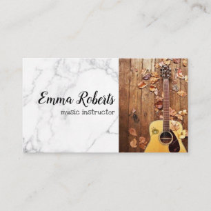 Guitare Carte de visite pour professeur de musiq