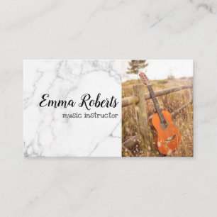 Guitare Carte de visite pour professeur de musiq